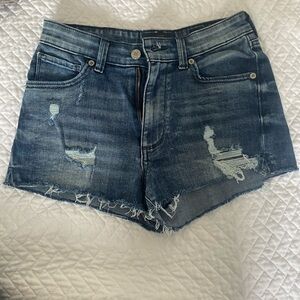Lucky brand the high rise shortie denim shorts